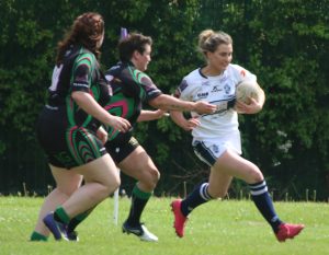 Wigan St Pats v Featherstone-78 Katie Lyons (Red boots)