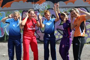 Kia Super League stars Katherine Brunt, Kate Cross, Lauren Winfield, Georgia Elwiss and Charlotte Edwards